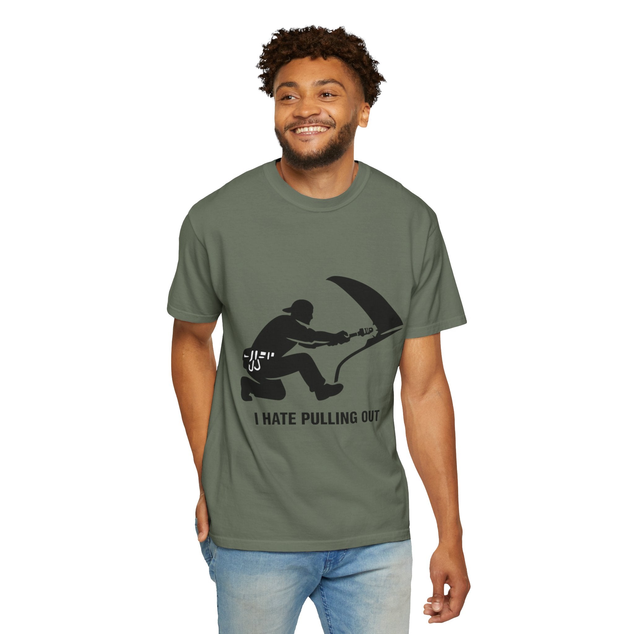 "I Hate Pulling Out Mechanic" Unisex Garment-Dyed T-shirt