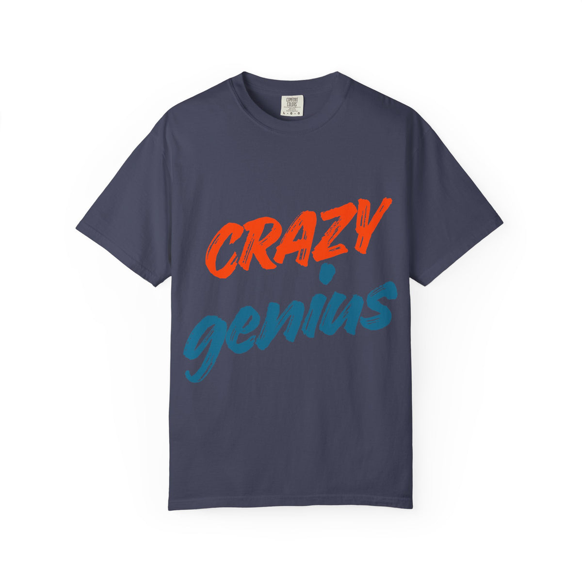 Color: Denim | Crazy Genius Unisex Garment-Dyed T-shirt