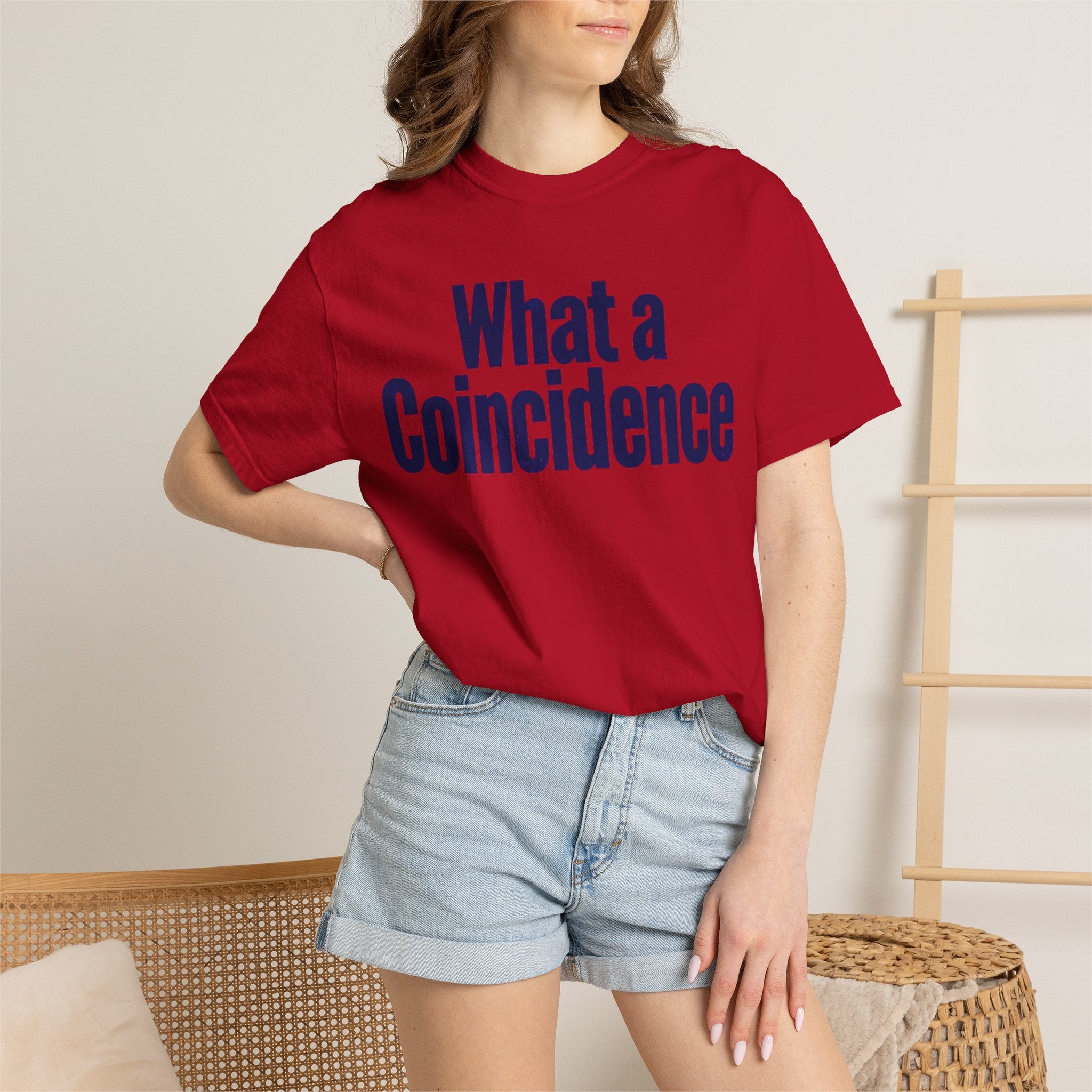 "What A Coincidence" Unisex Garment-Dyed Tee