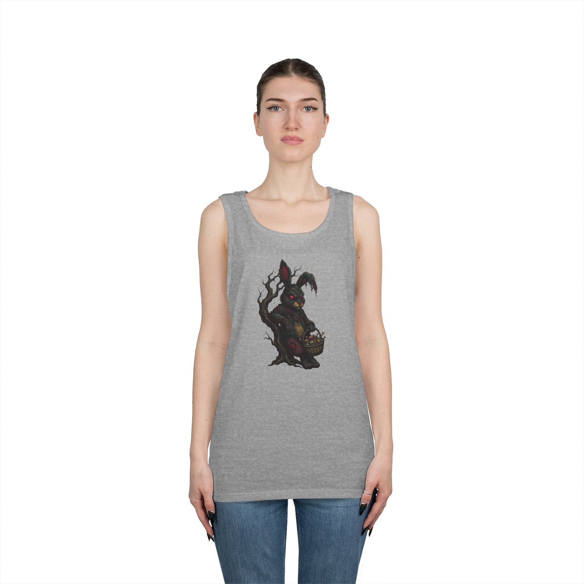 Color: Sport Grey | Zombie Bunny Tank Top