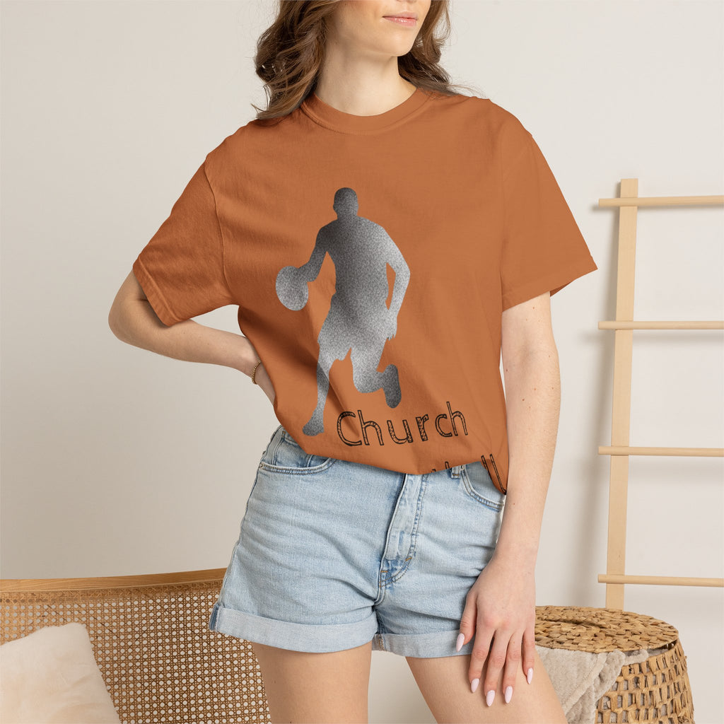 "Church Basketball: High Court" Unisex Garment-Dyed T-shirt