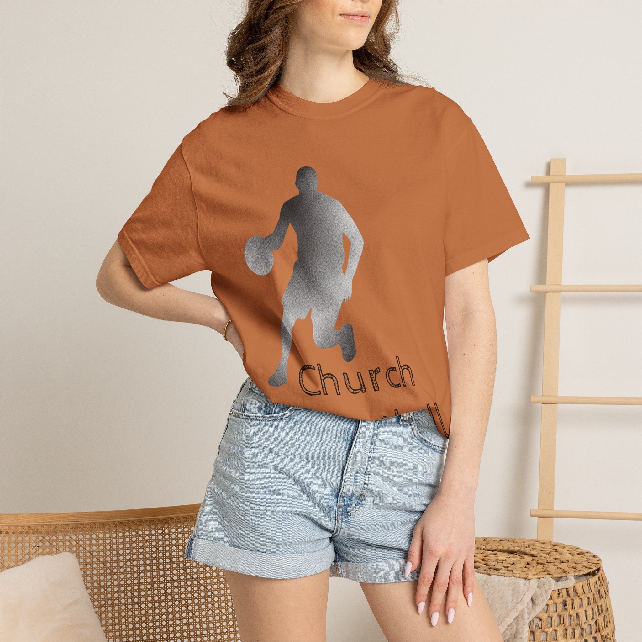"Church Basketball: High Court" Unisex Garment-Dyed T-shirt