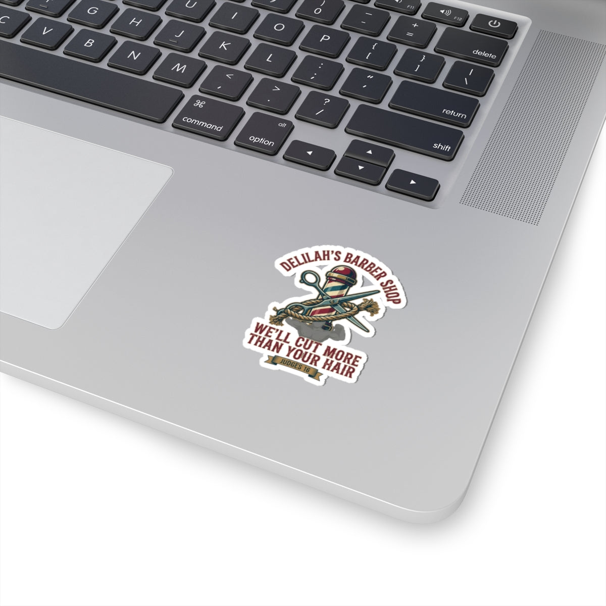 "Good Book Series Delilah's Barber Shop" Sticker — Main