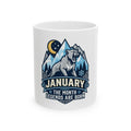 "January Legend" White Ceramic Mug