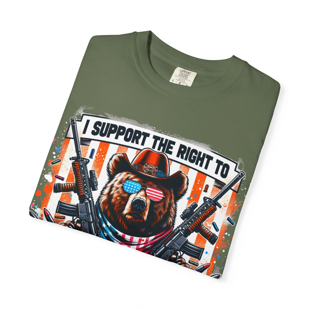 "The Right to Arm Bears" Unisex Garment-Dyed T-shirt