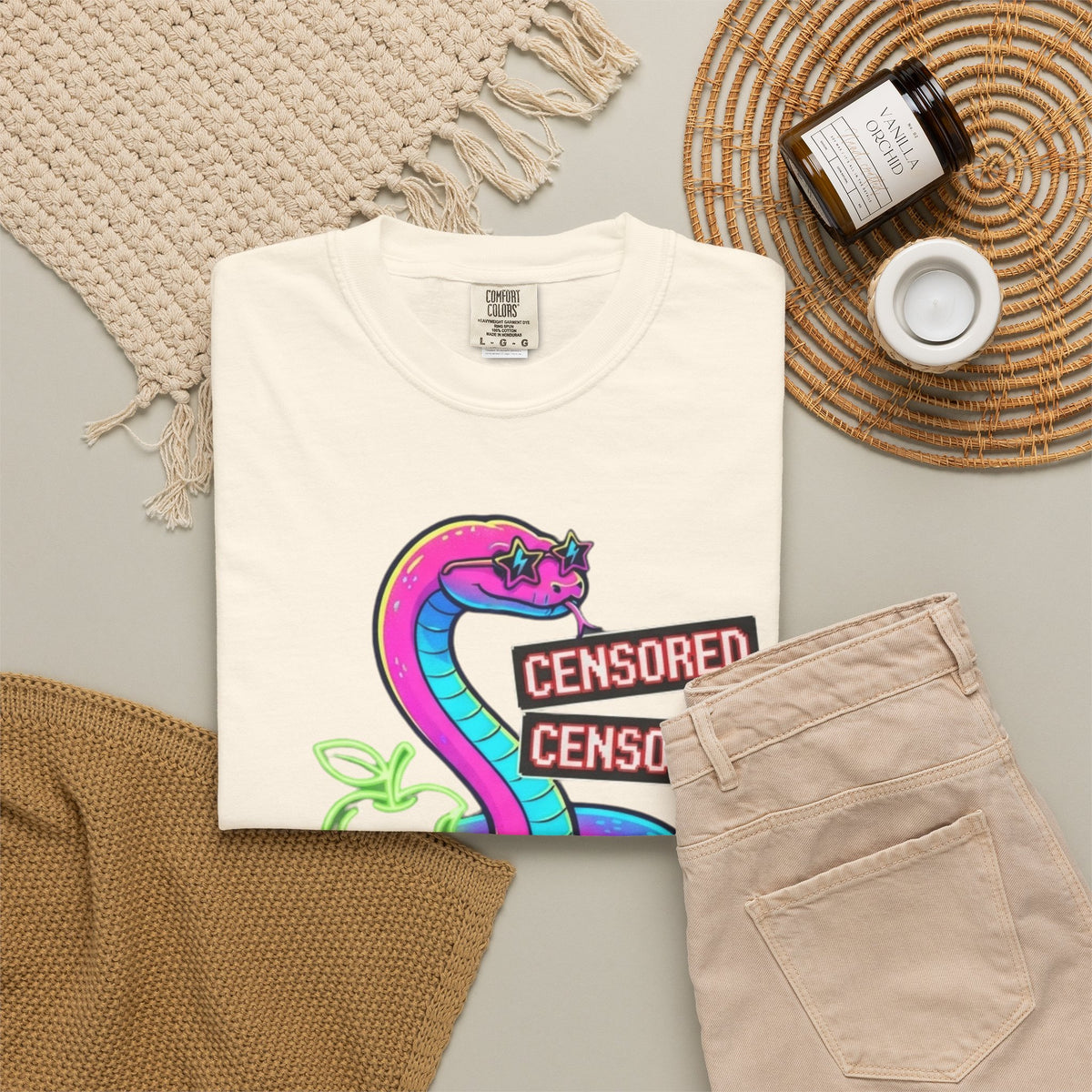 Good Book Series Naked & Unashamed Unisex Garment-Dyed Tee