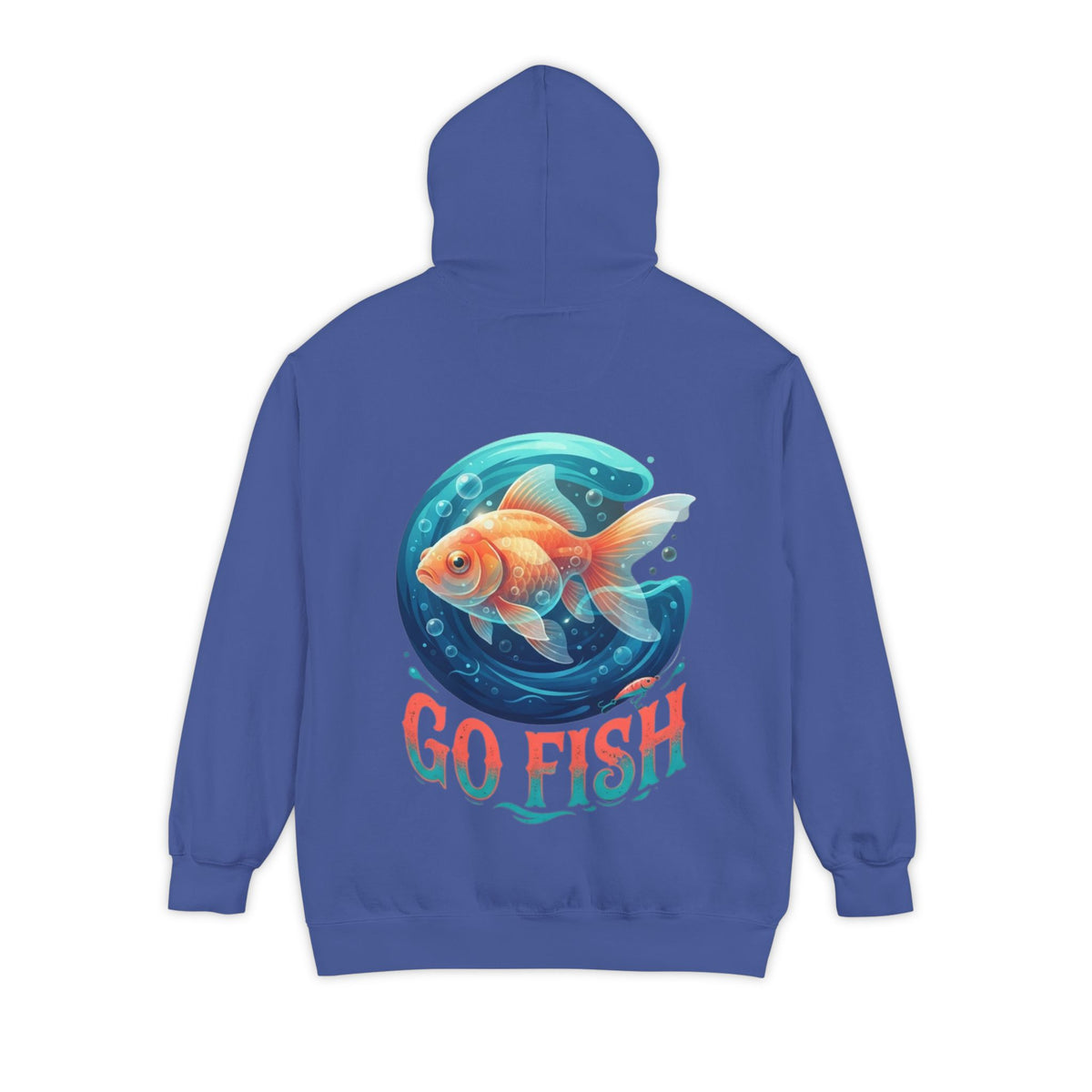 Color: Flo Blue | Go Fish Garment-Dyed Hoodie