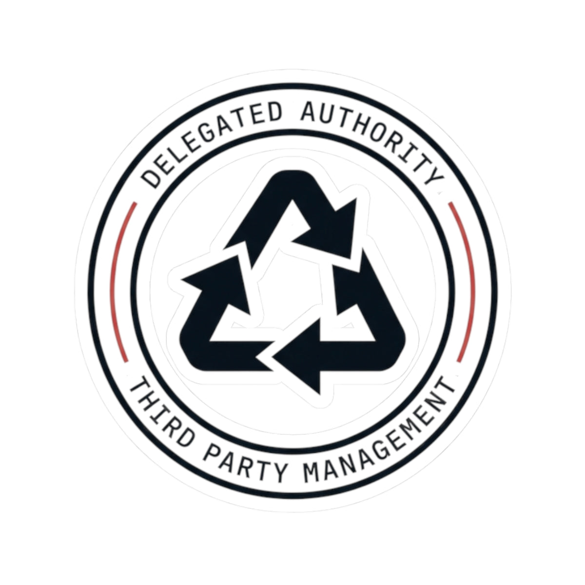 "Managed Entirely By Third Parties" Sticker