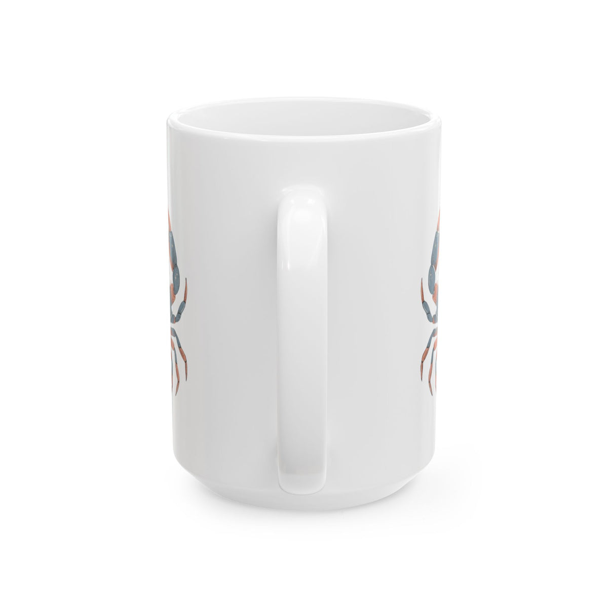 "Cancer The Moon Child Crab" White Ceramic Mug