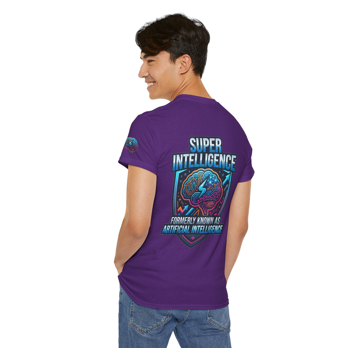 Color: Purple | Super Intelligence Premium Graphic Tee