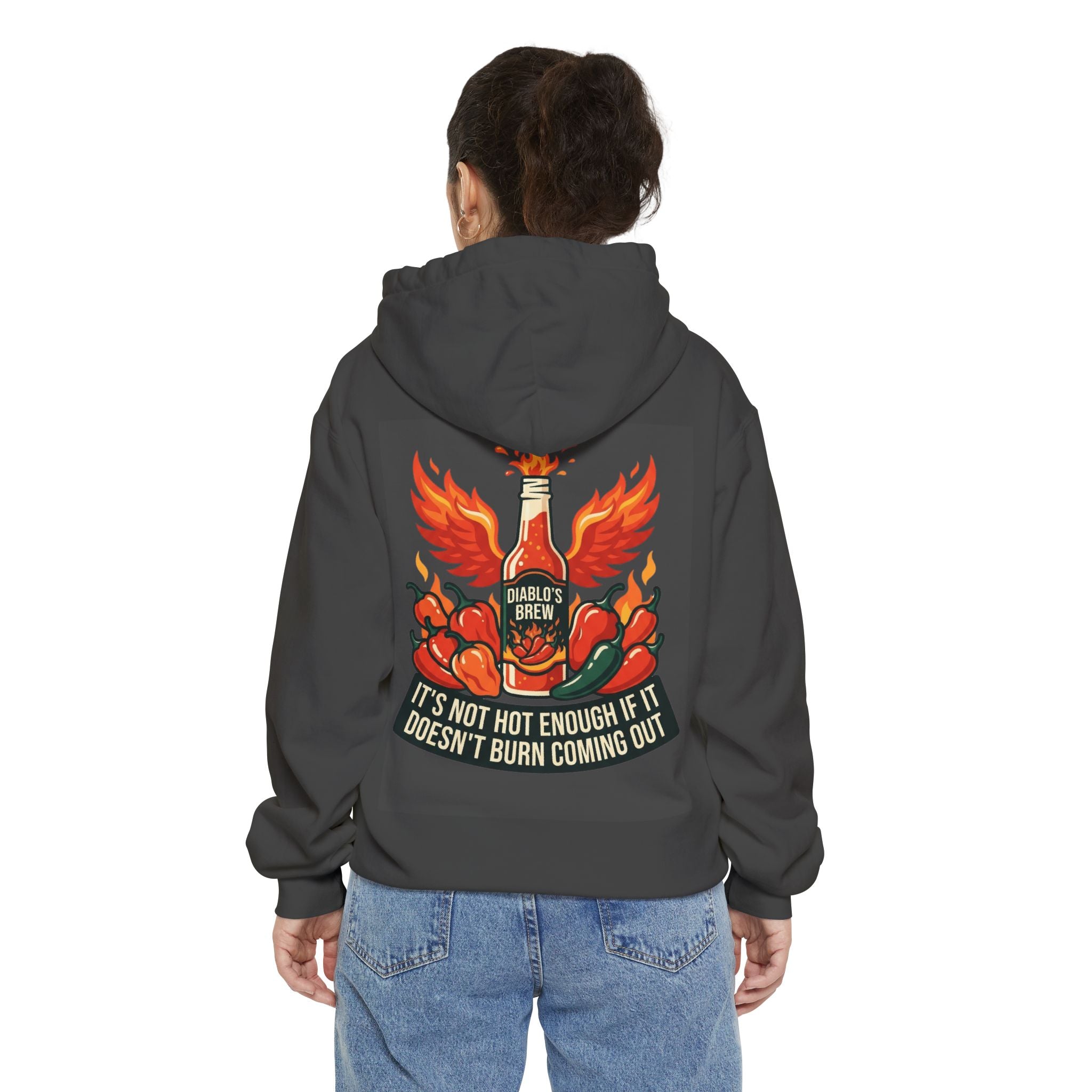 "Burns Coming Out" Garment-Dyed Hoodie
