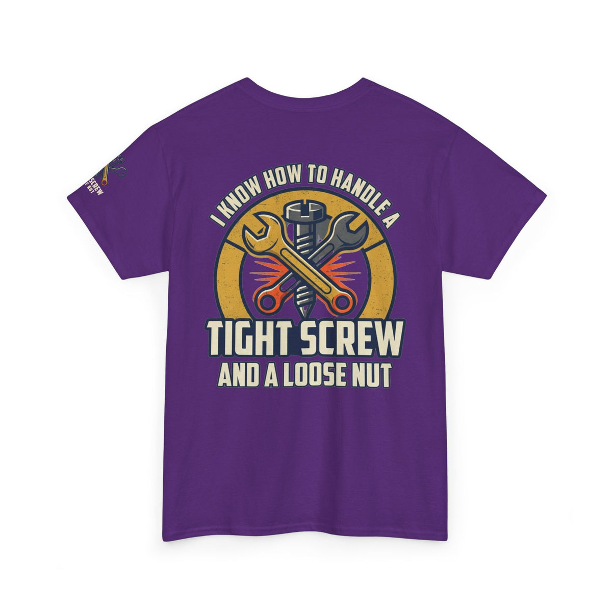 Color: Purple | Tight Screw and a Loose Nut Premium Graphic Tee