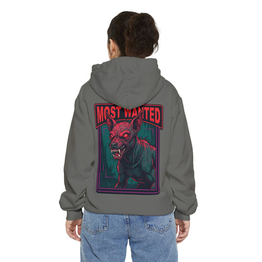 Color: Grey | Chupacabra (Puerto Rico-Latin America) Garment-Dyed Hoodie