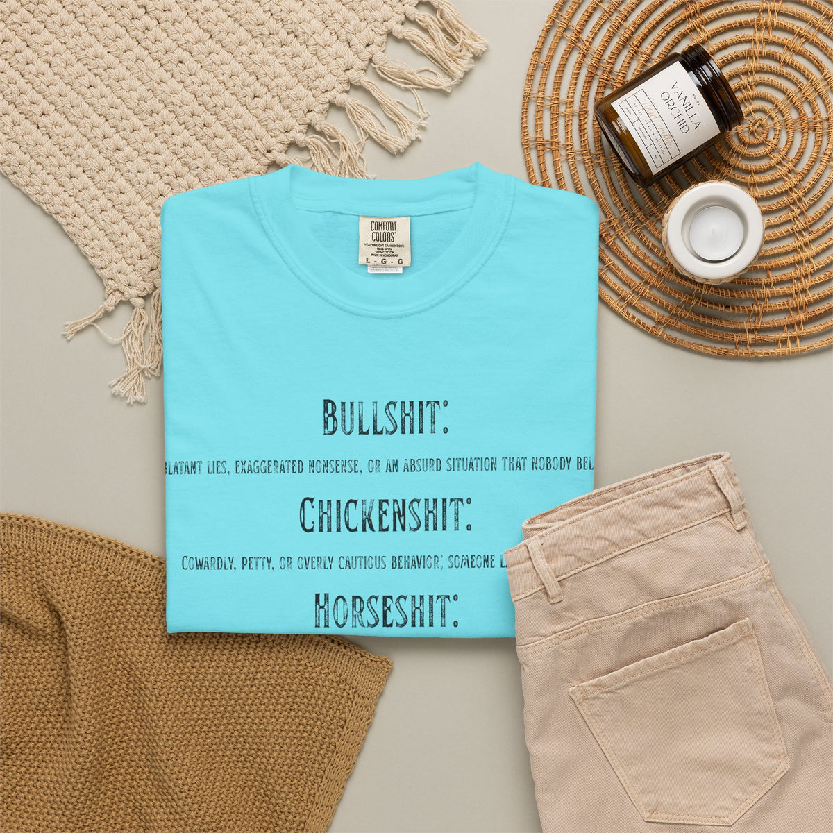 "Types of Shit" Unisex Garment-Dyed Tee