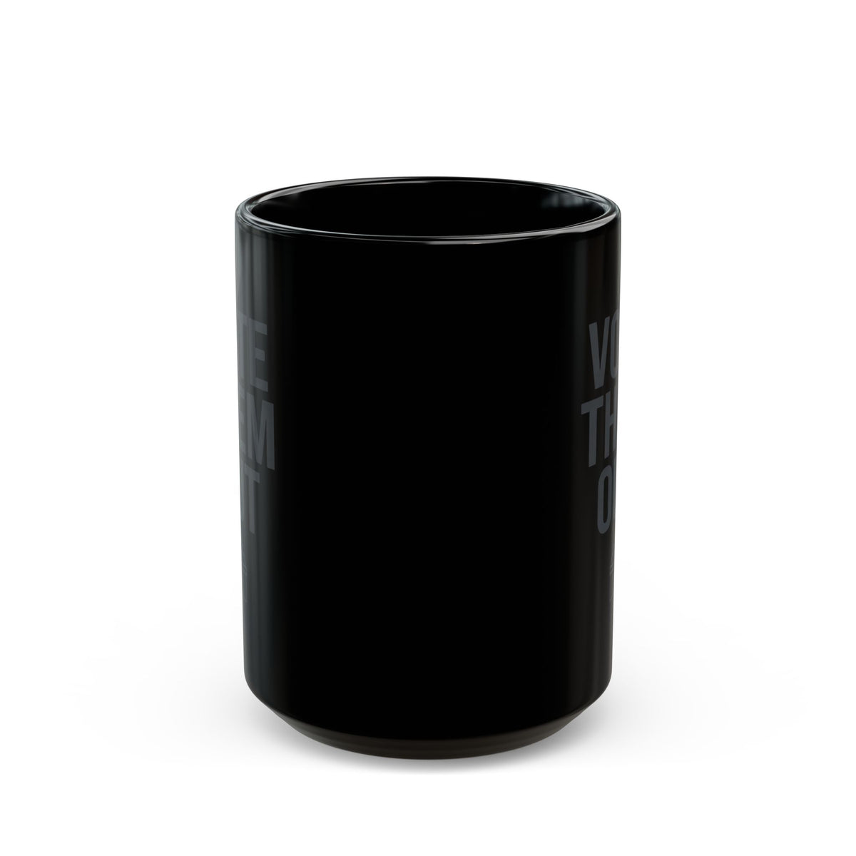 "Protest Series - Follow The Money" Black Ceramic Mug — Graphic