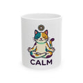 "Cat CALM" White Ceramic Mug