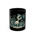 "Time is a Thief" Black Ceramic Mug — Graphic