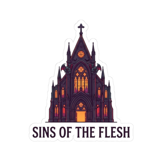 "Sins of The Flesh Group Rates" Sticker