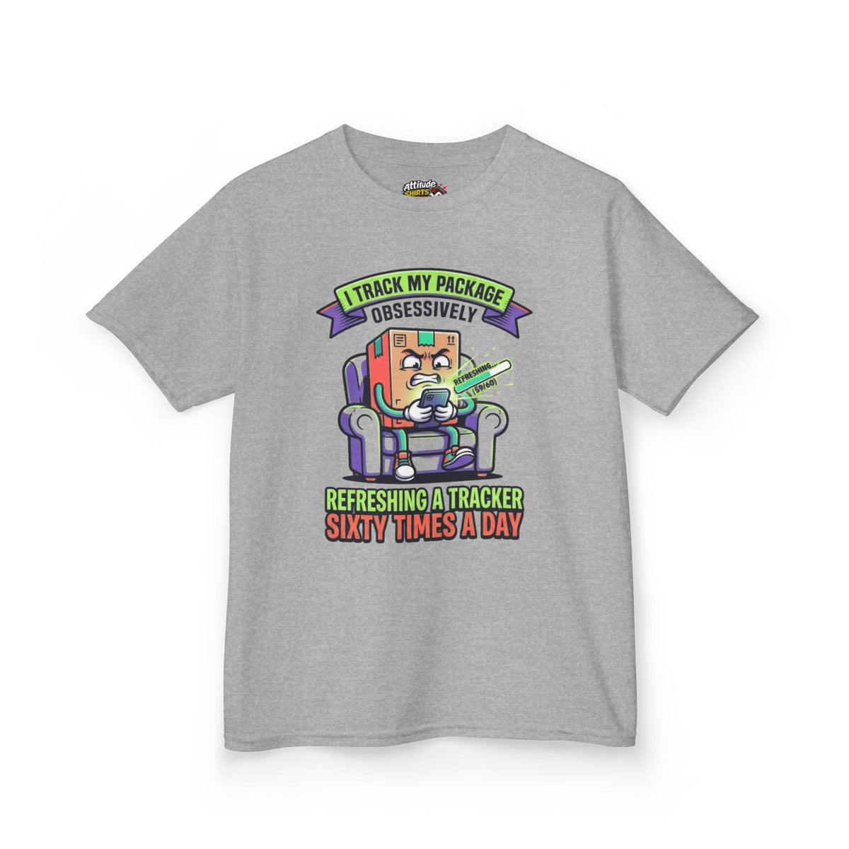 "I Track My Package Obsessively" Kids Tee