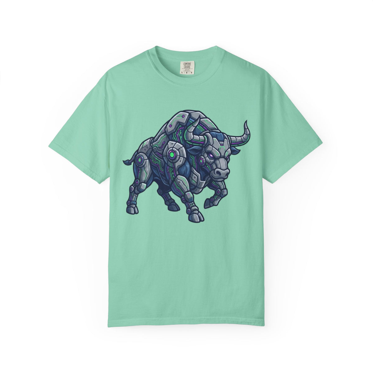 Color: Island Reef | Cyber Bull Unisex Garment-Dyed Tee