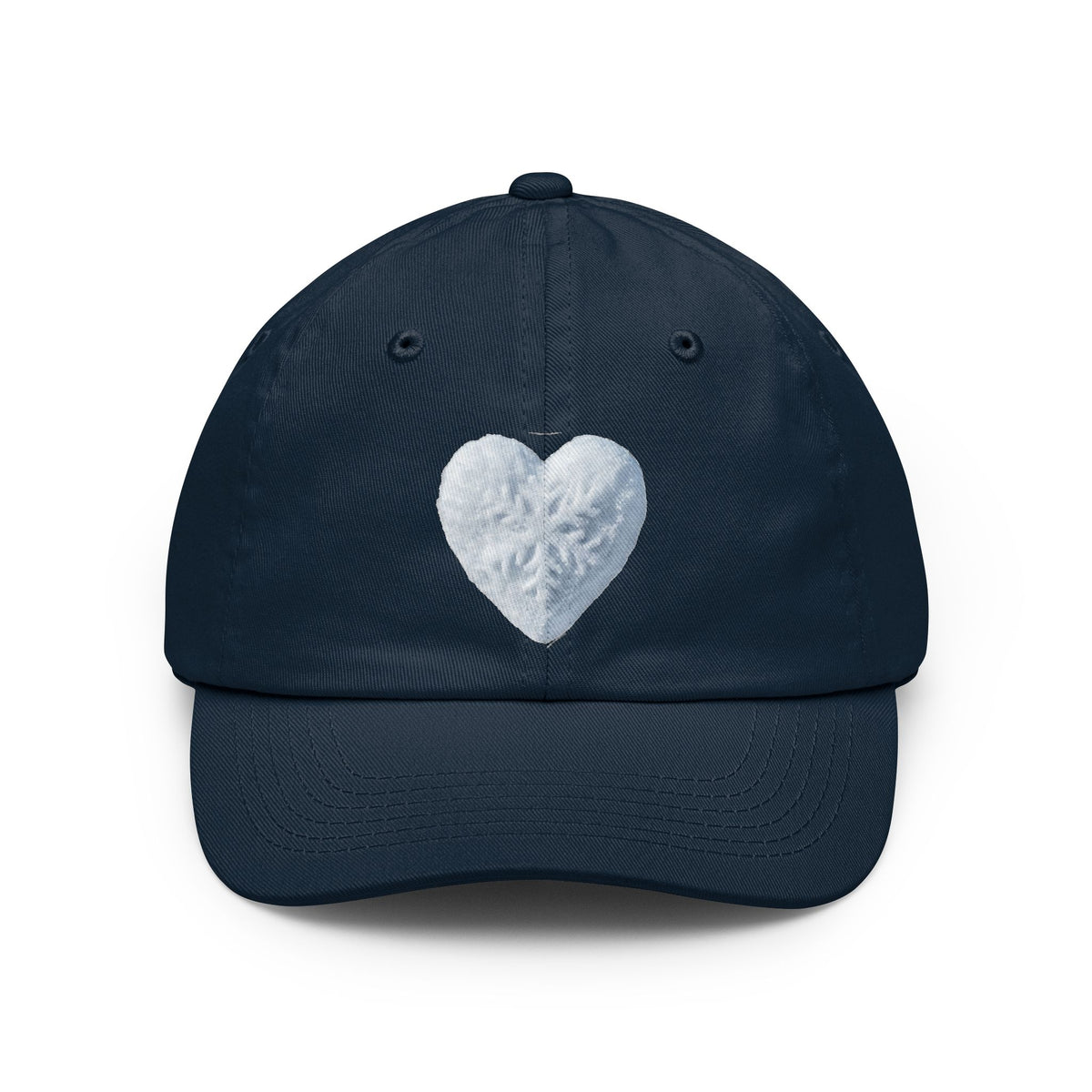 Color: Navy | I Love Snow Dad Hat — Graphic
