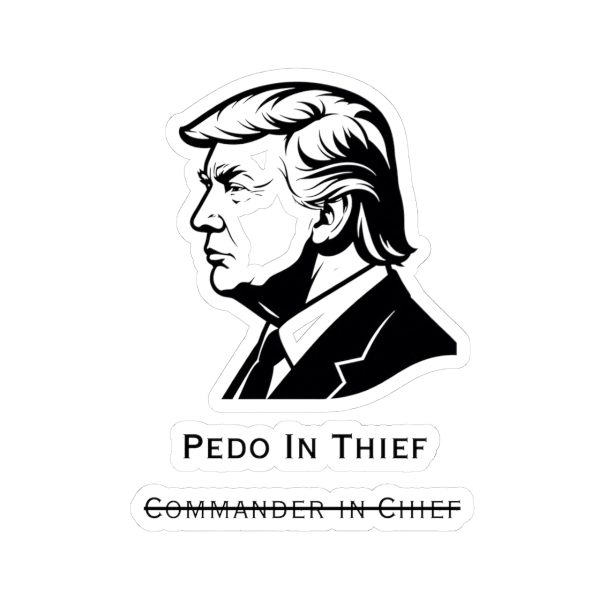 Pedo In Thief | Kiss-Cut Sticker — AttitudeShirts