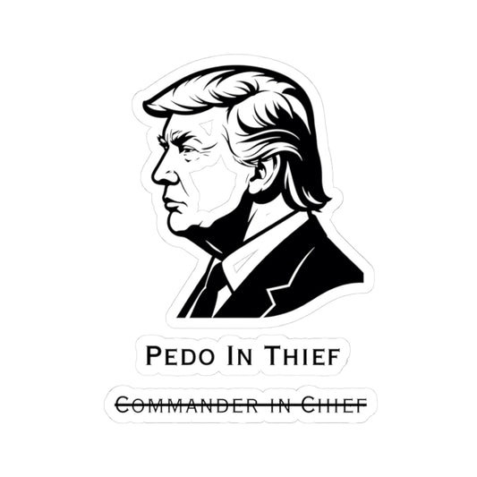 Pedo In Thief | Kiss-Cut Sticker — AttitudeShirts