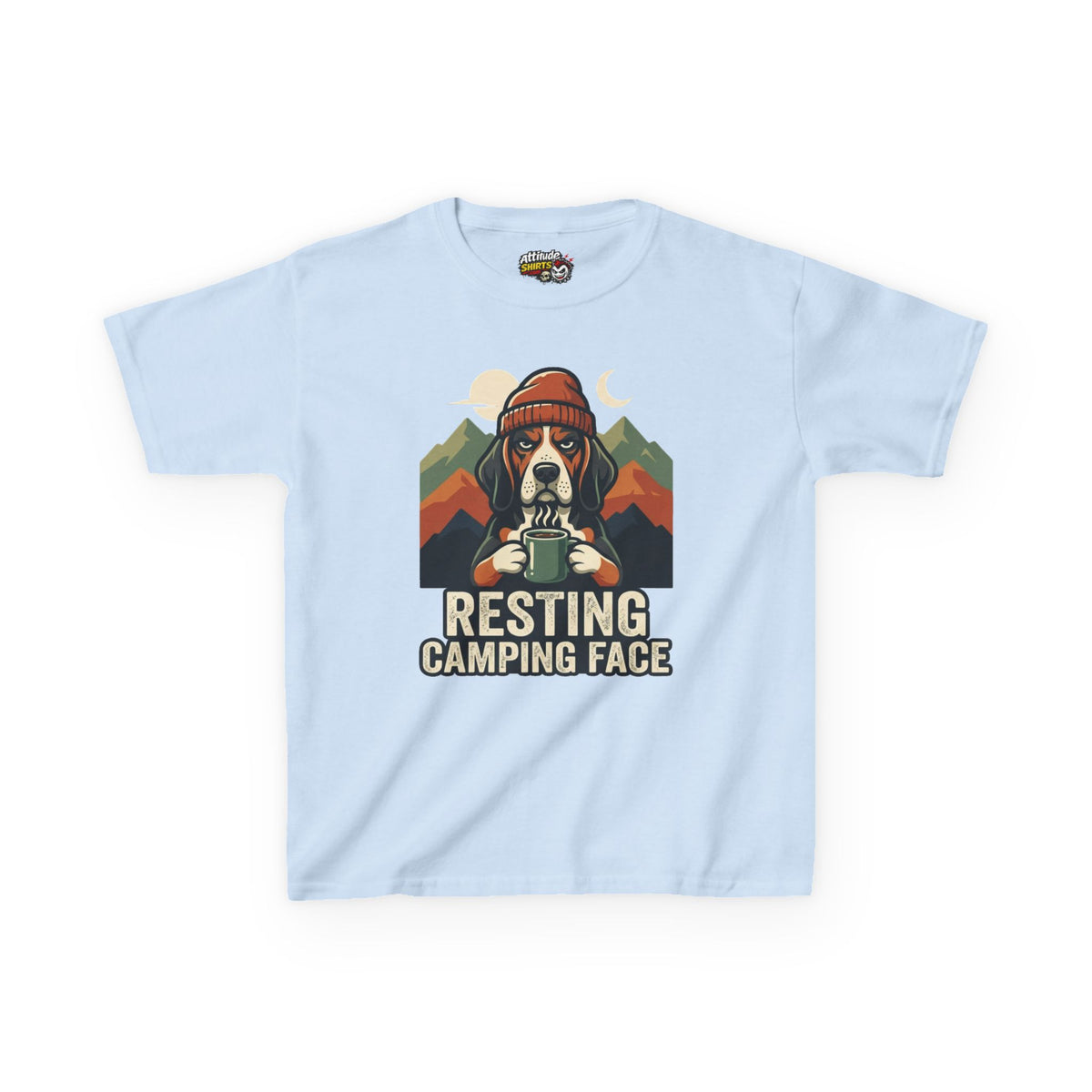 "Resting Camping Face" Kids Tee