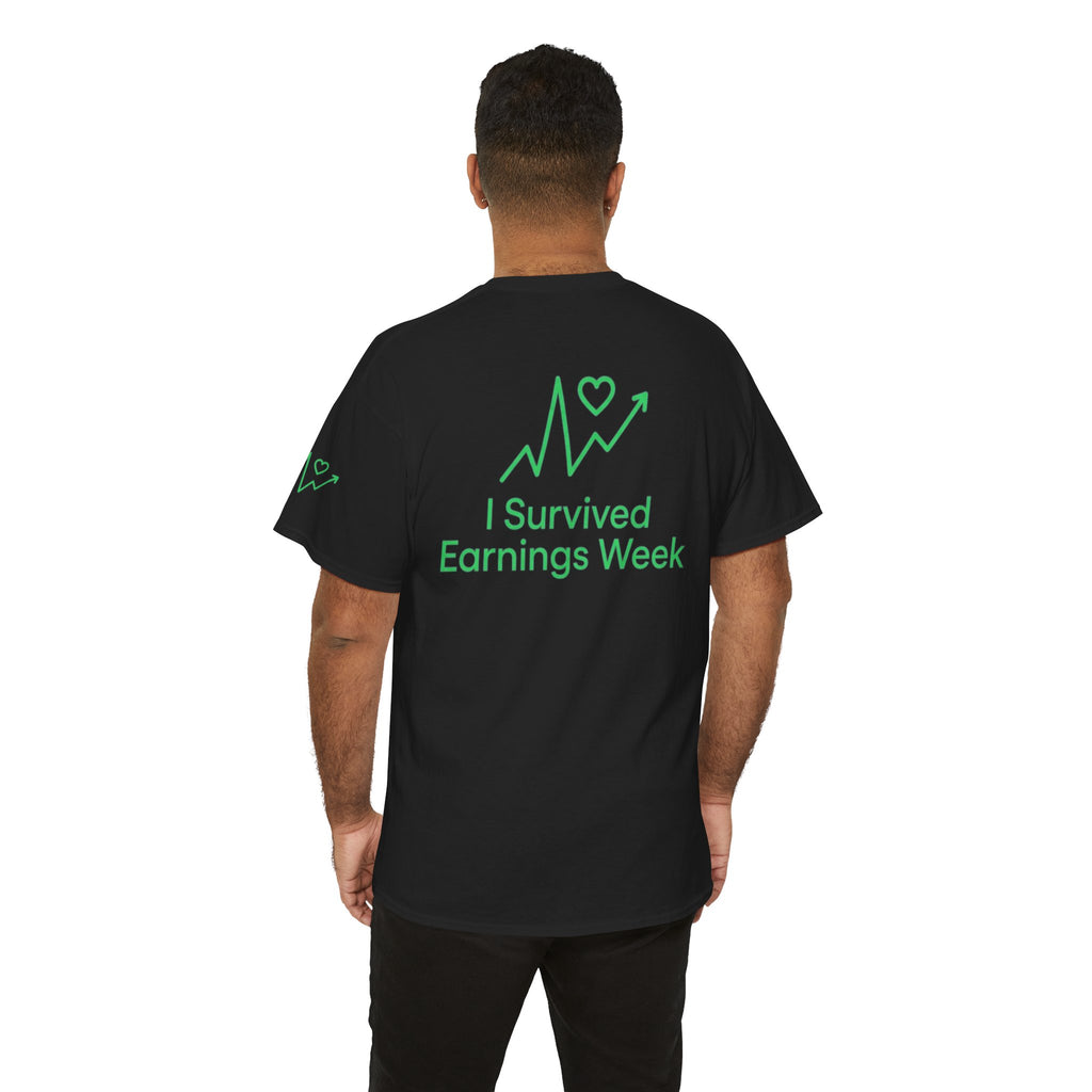 "I Survived Earnings Week" Premium Graphic Tee