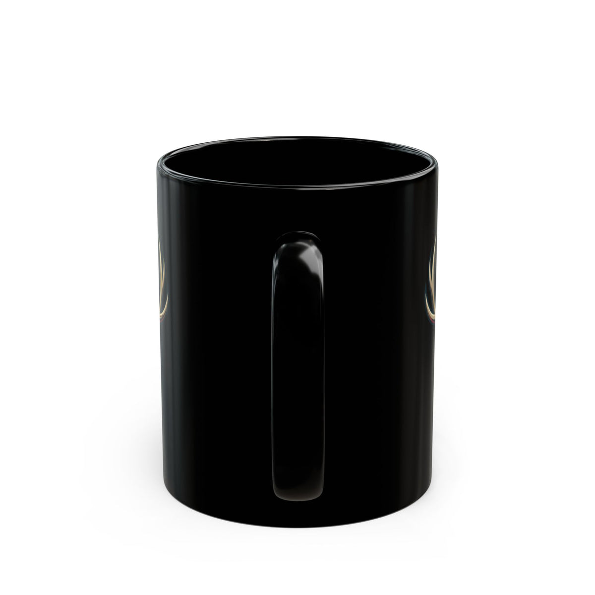 "Jackalope (American Folklore)" Black Ceramic Mug — Graphic
