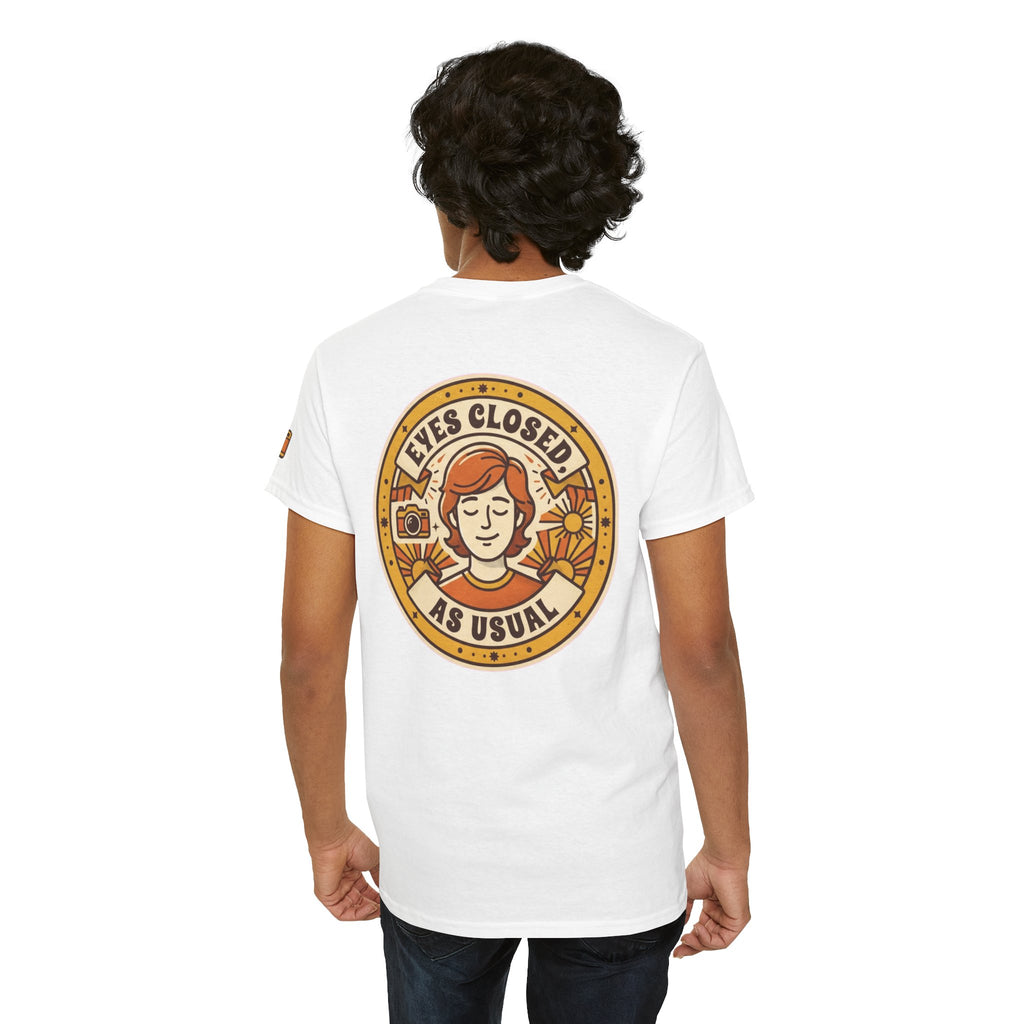 "Eyes Closed As Usual" Premium Graphic Tee