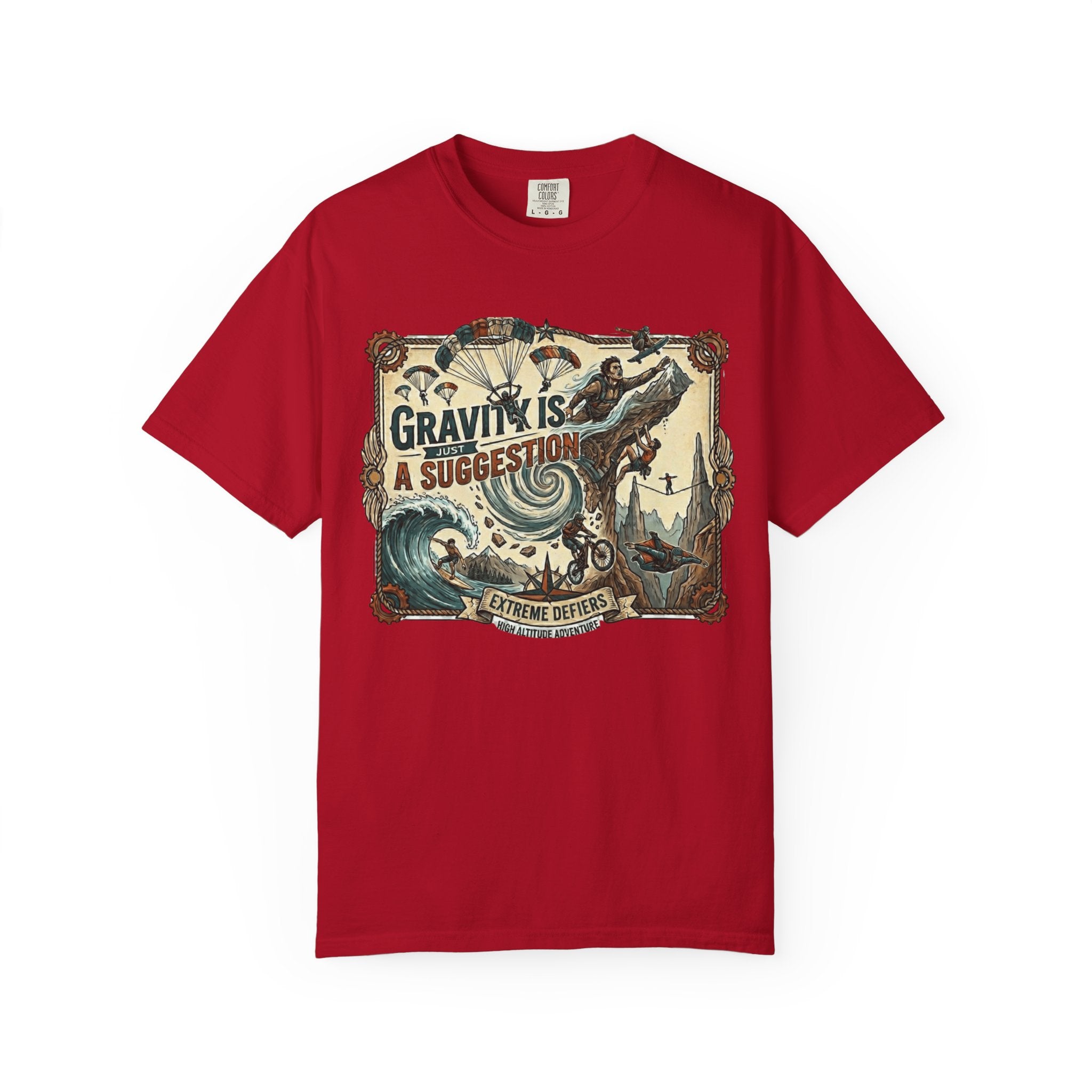 "Gravity is Just a Suggestion" Unisex Garment-Dyed T-shirt
