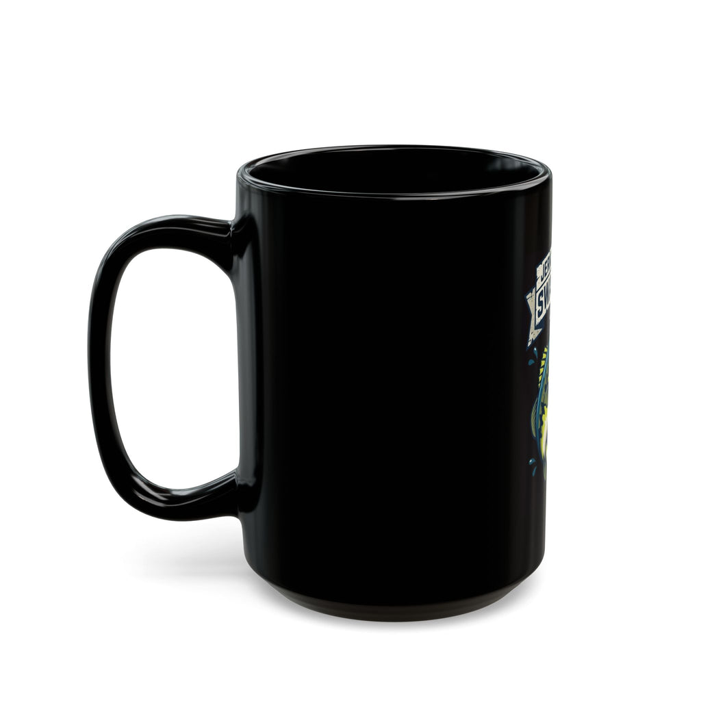 "Jerk Until She Swallows" Black Ceramic Mug