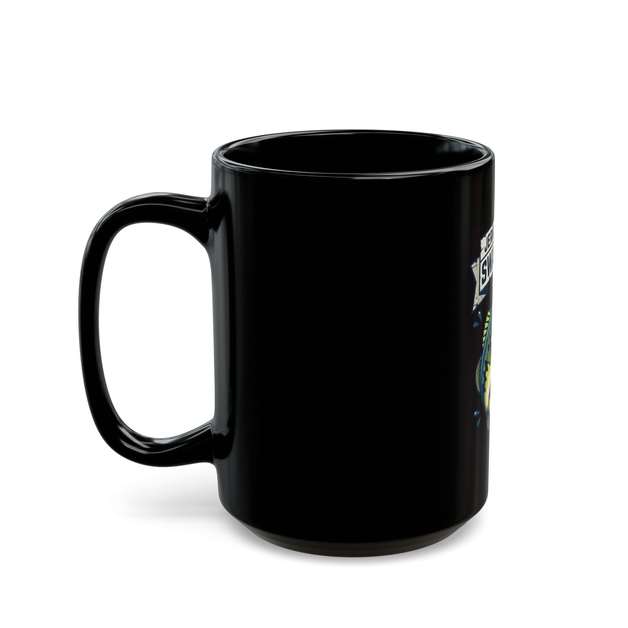 "Jerk Until She Swallows" Black Ceramic Mug