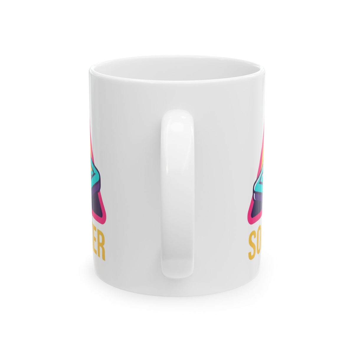 "Professional Soaker" White Ceramic Mug — Graphic