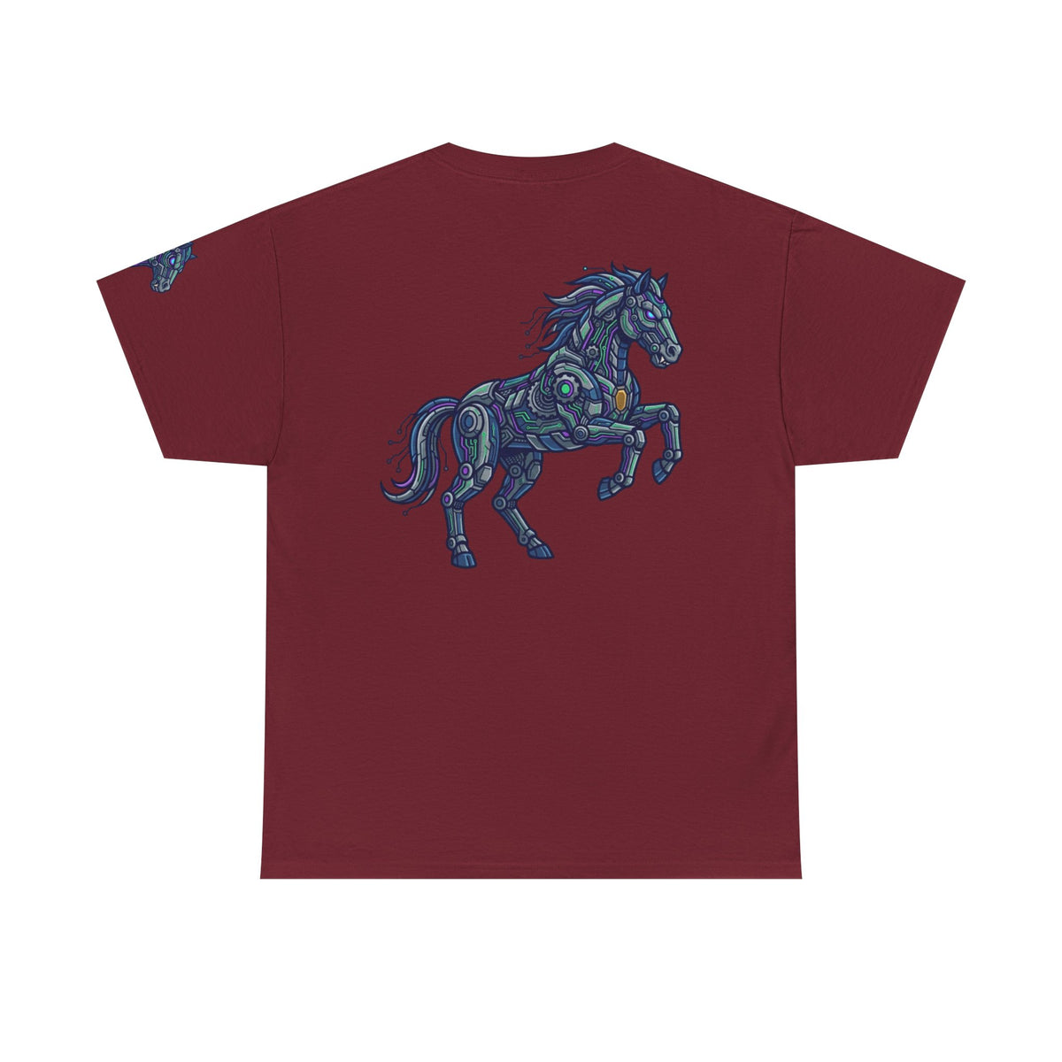 Color: Garnet | Cyber Mustang Premium Graphic Tee