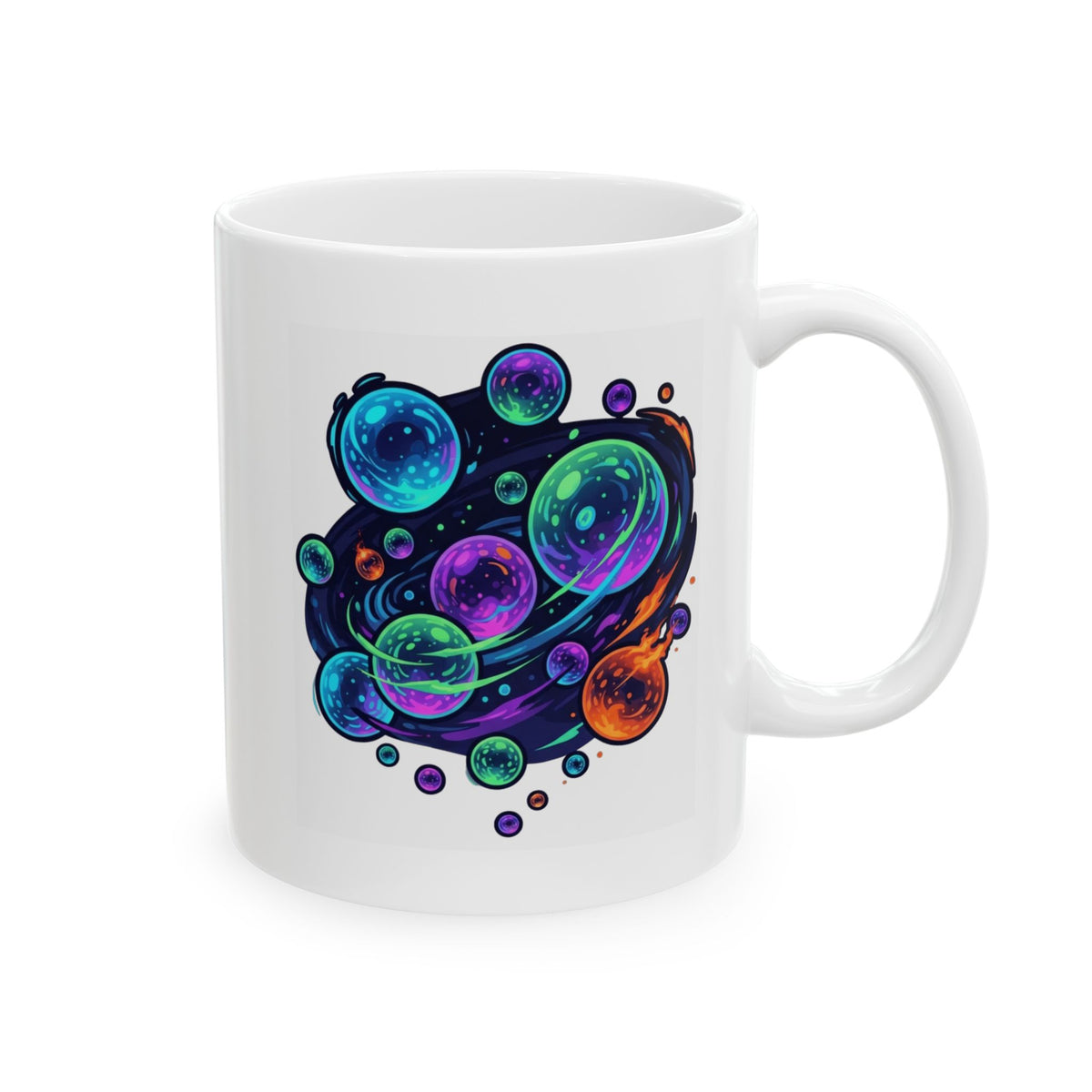 "MinMin Lights (Australian Folklore)" White Ceramic Mug — Graphic