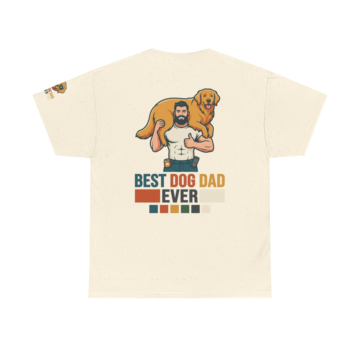 Color: Natural | Best Dog Dad Premium Graphic Tee