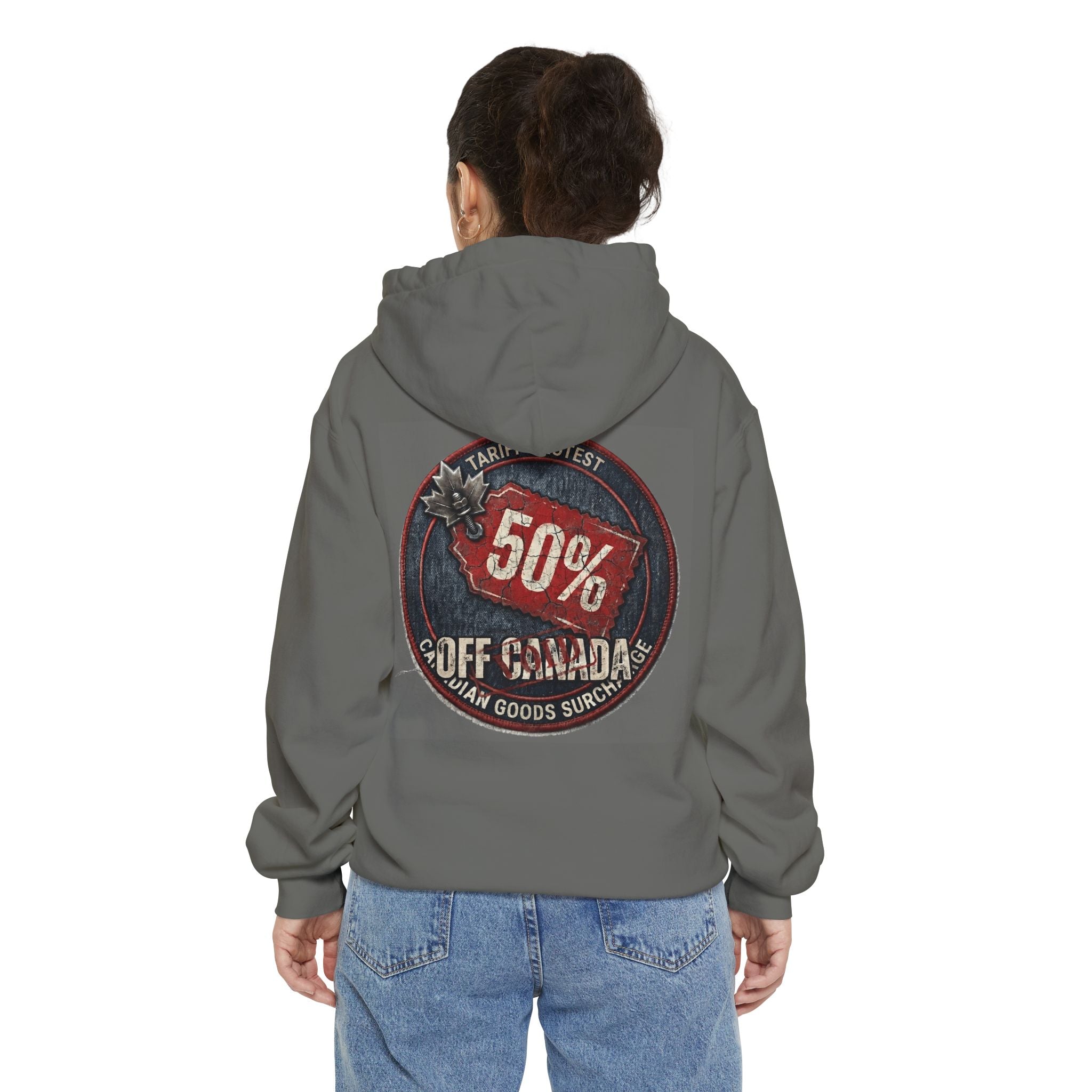"50% Off Canada" Garment-Dyed Hoodie