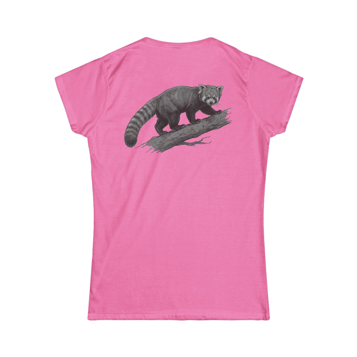 "Pencil Sketch Art Red Panda" Women's Tee