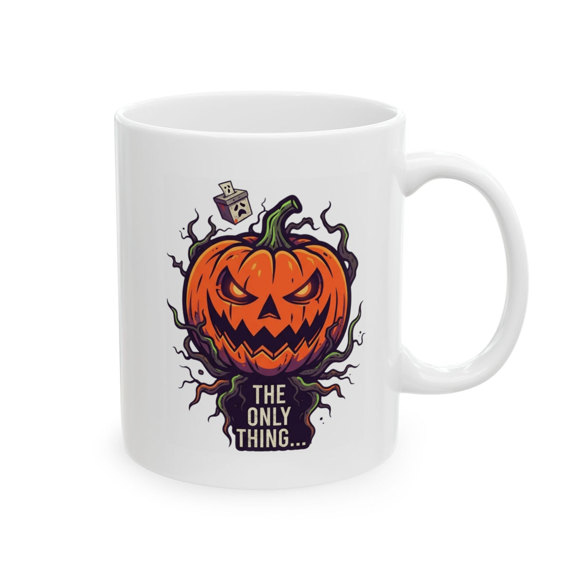 "Current Politics" White Ceramic Mug — Graphic