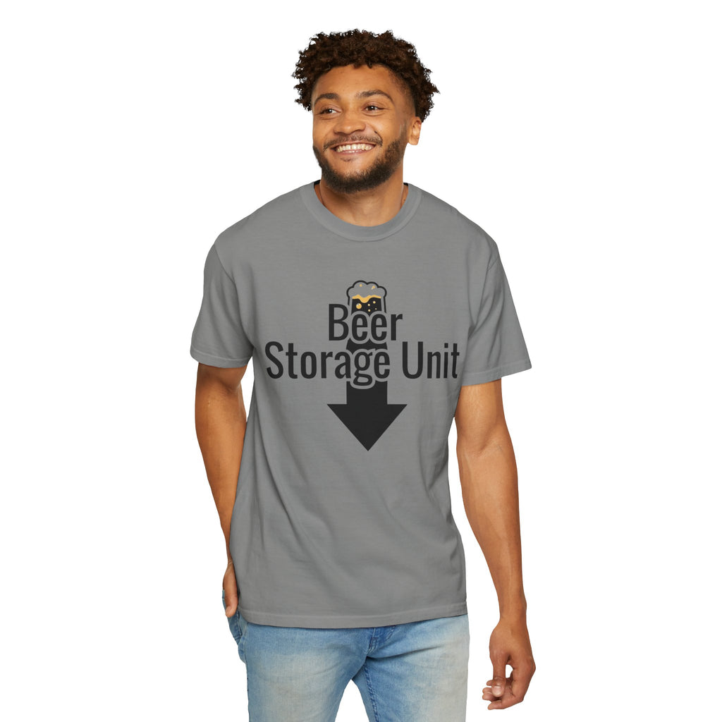 "Beer Storage Unit 2" Unisex Garment-Dyed T-shirt