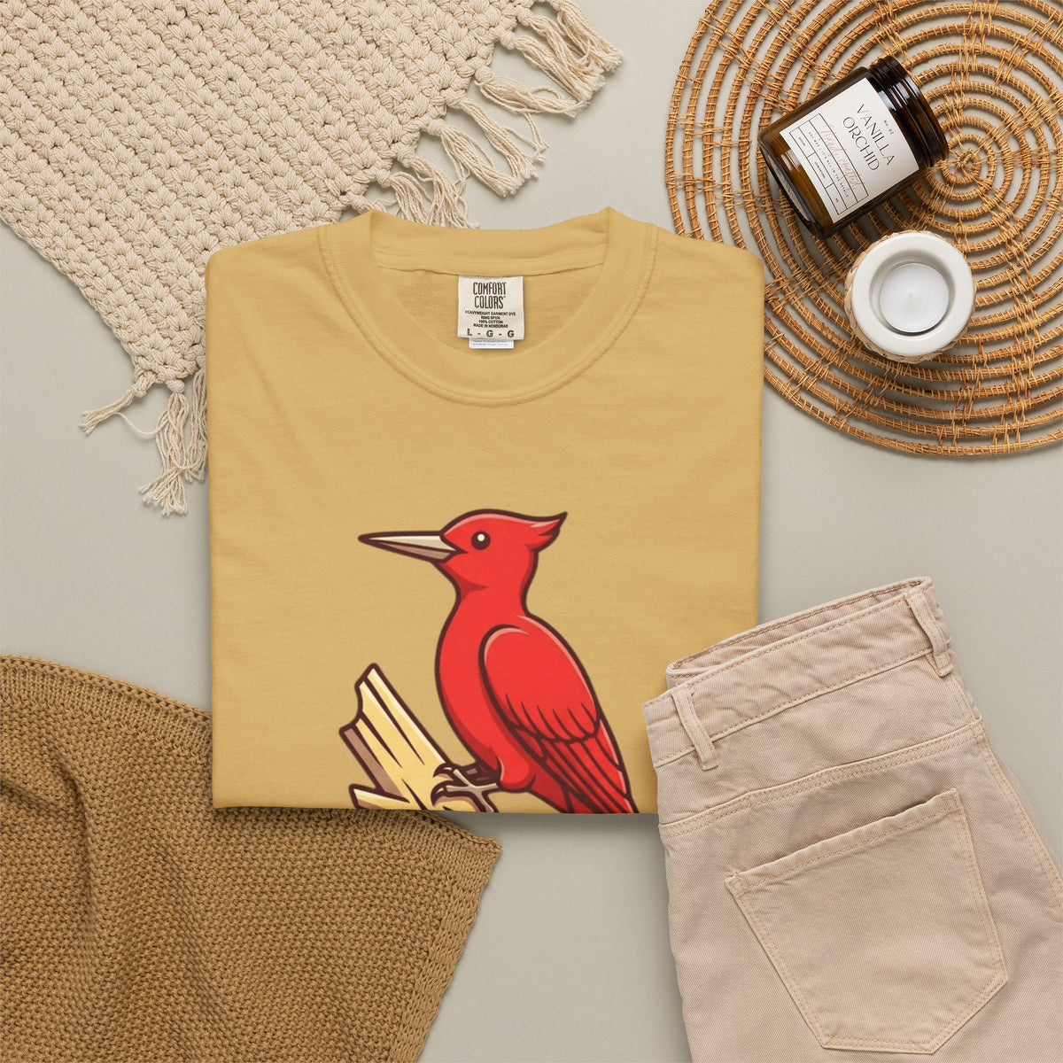 "Look At That Big Red Pecker" Unisex Garment-Dyed Tee
