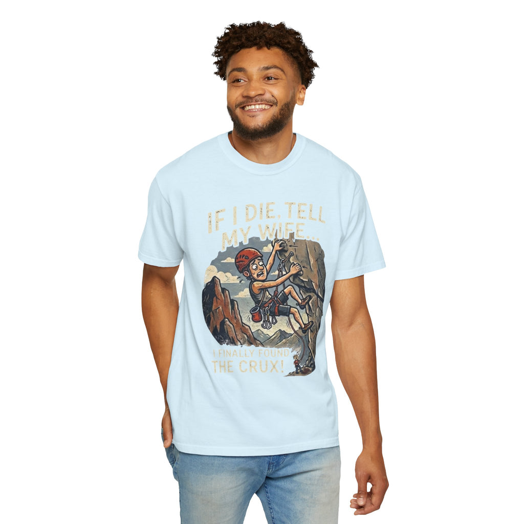 "Found the Crux" Unisex Garment-Dyed Tee