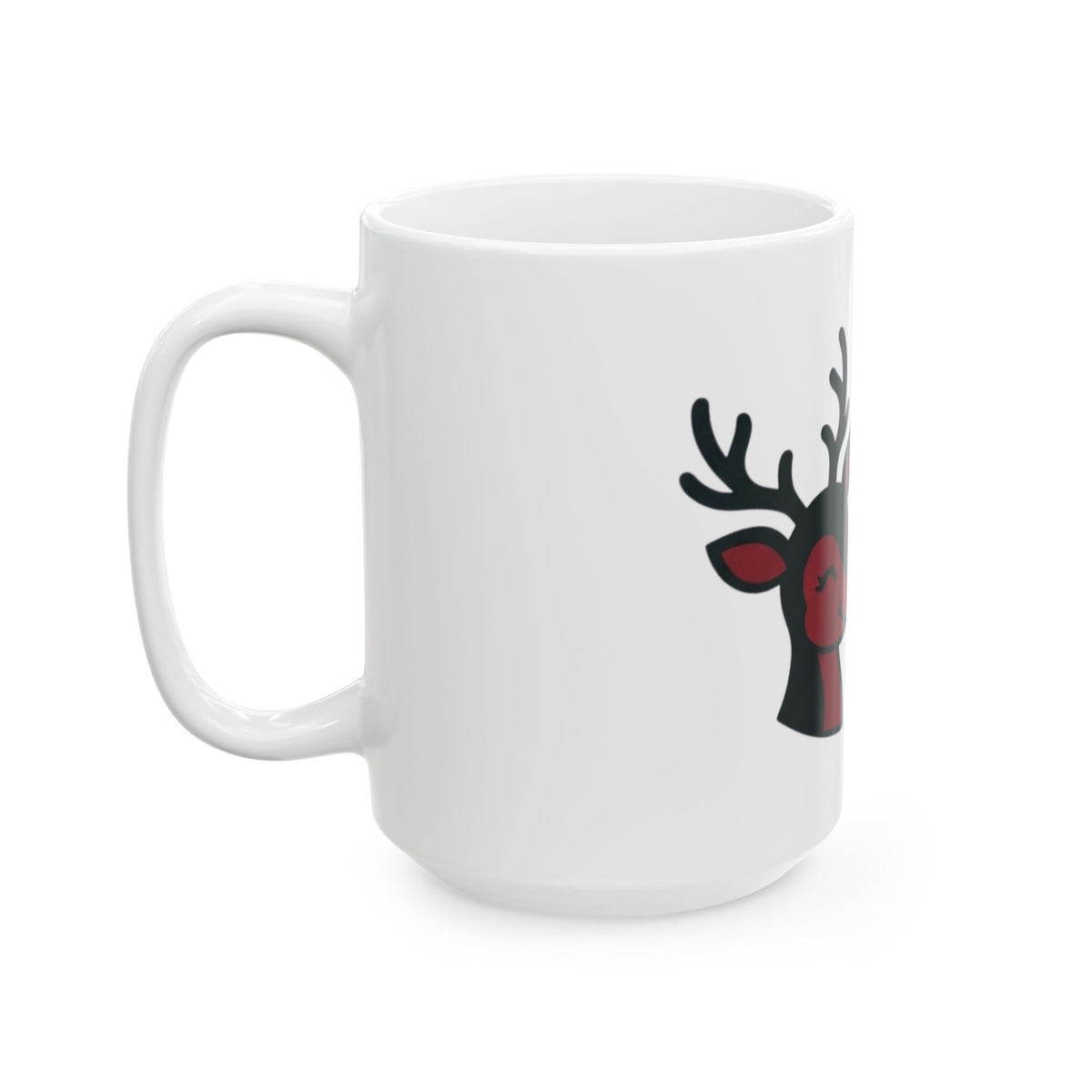 "Bad Decisions Under the Mistletoe" White Ceramic Mug — Graphic
