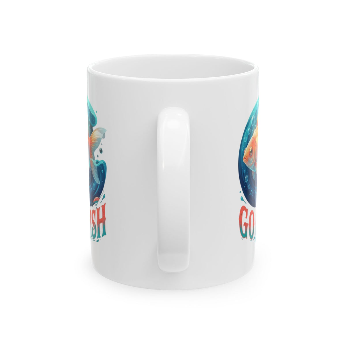 "Go Fish" White Ceramic Mug