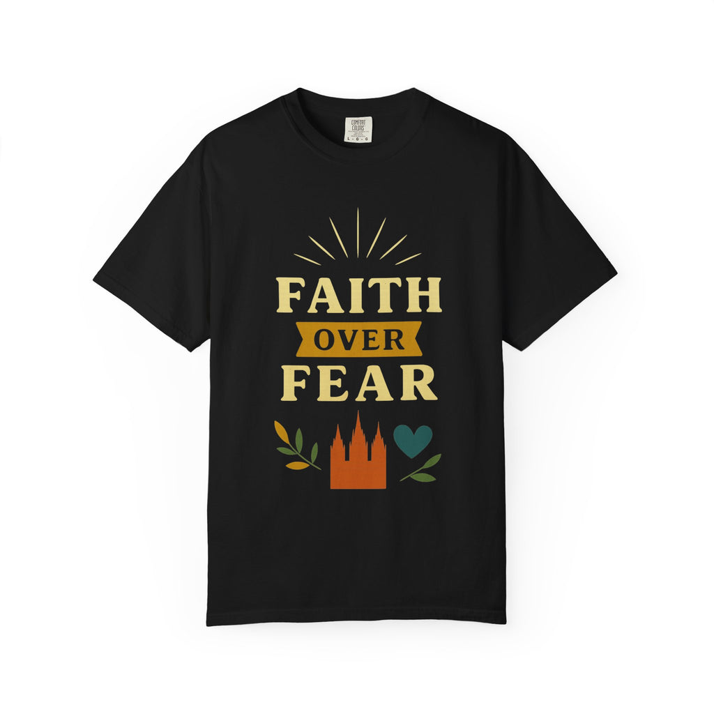 "Faith Over Fear-2" Unisex Garment-Dyed T-shirt