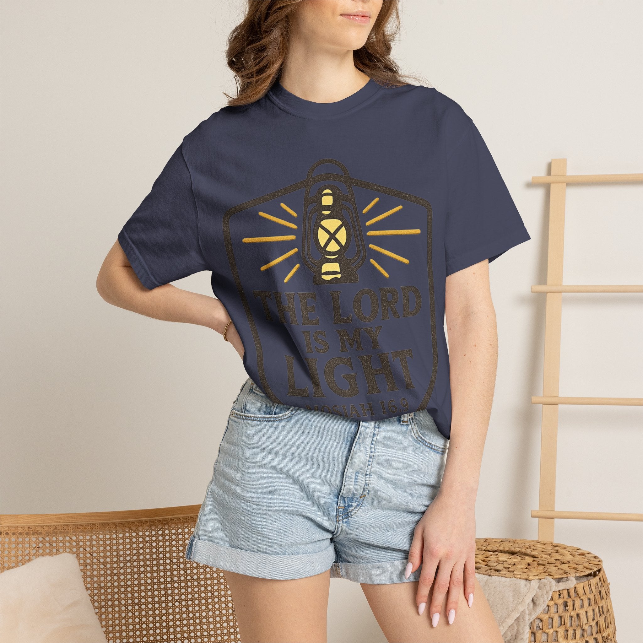 "The Lord is My Light" Unisex Garment-Dyed T-shirt