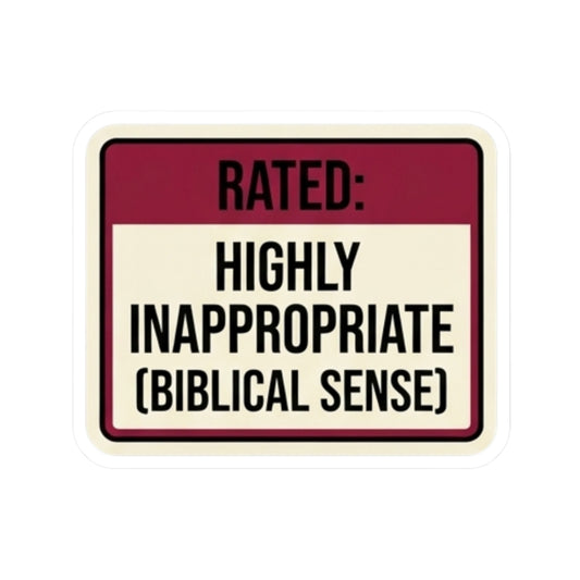 "Good Book Series Highly Inappropriate" Sticker — Main