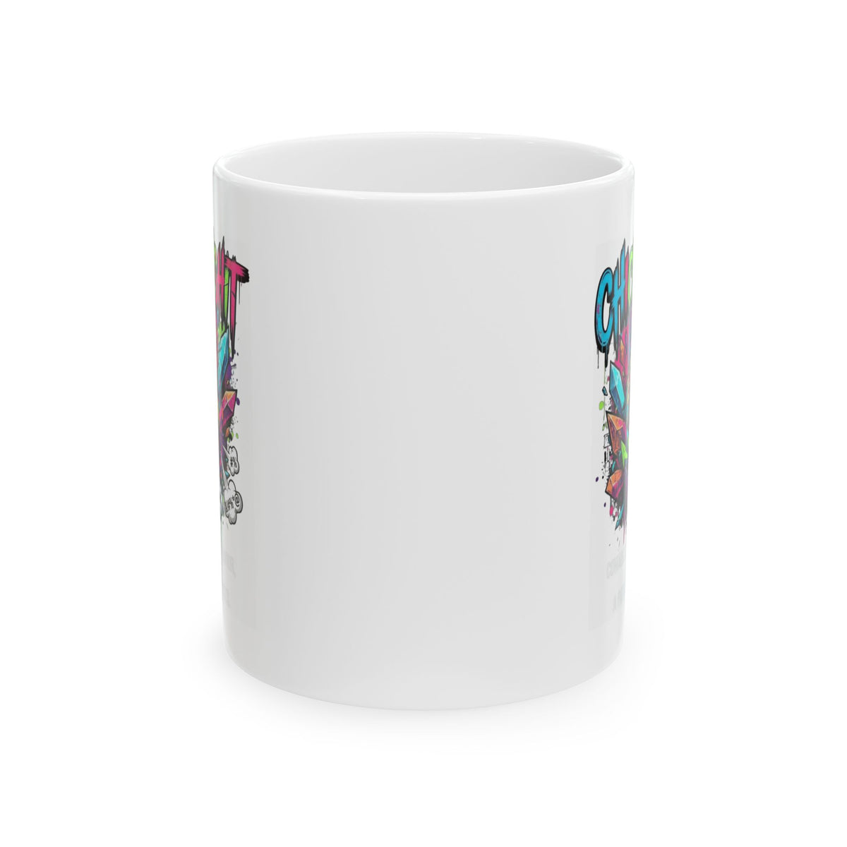 "Chickenshit" White Ceramic Mug